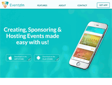 Tablet Screenshot of eventzin.com